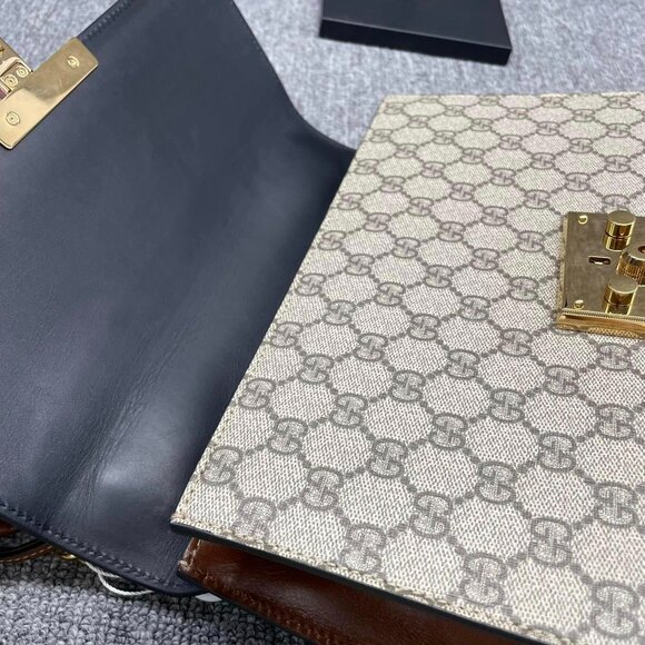 100% Authentic Gucci Padlock GG Medium Supreme Shoulder Bag - Picture 9 of 14